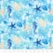 Turquoise Sea Life Cotton Fabric